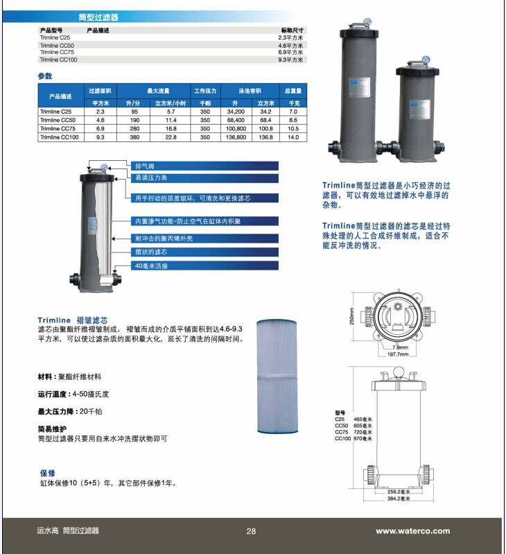 运水高-简筒过滤器